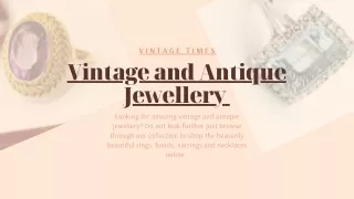 Visit Vintage Times Online Store to Buy Beautiful Jewellery