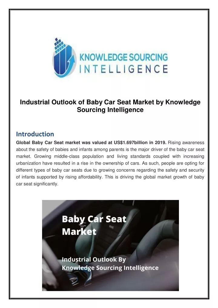 industrial outlook of baby car seat market