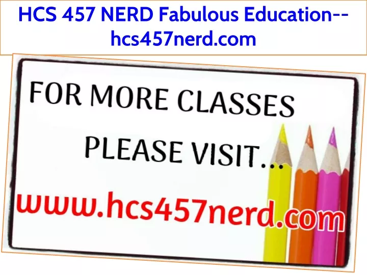 hcs 457 nerd fabulous education hcs457nerd com
