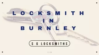 Locksmith in Burnley - S G Locksmiths