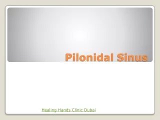 What is Pilonidal sinus?