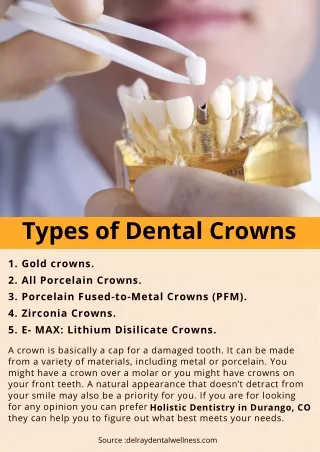 types of dental crowns