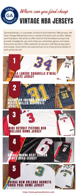 Where can you find cheap vintage NBA jerseys