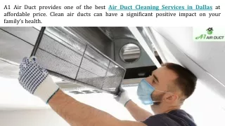 Air Duct Cleaning Services in Dallas