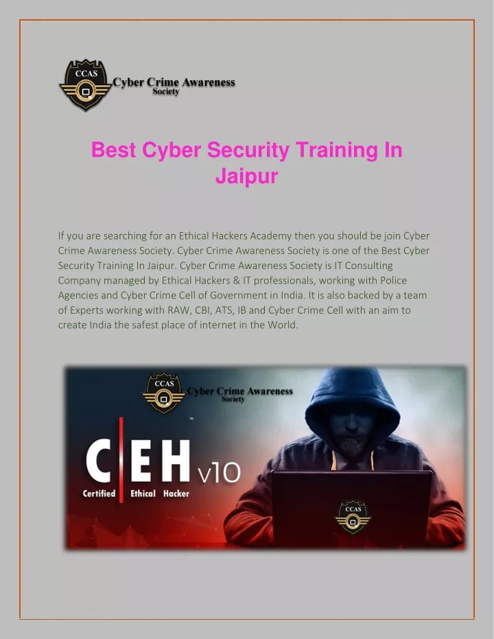 best cyber security training in jaipur