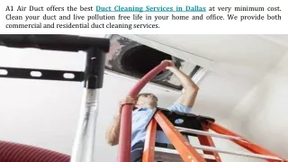 Home Duct Cleaning in Dallas