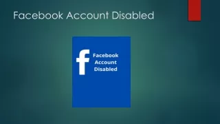 facebook account disabled