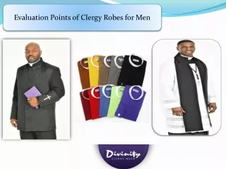 Evaluation Points of Clergy Robes for Men
