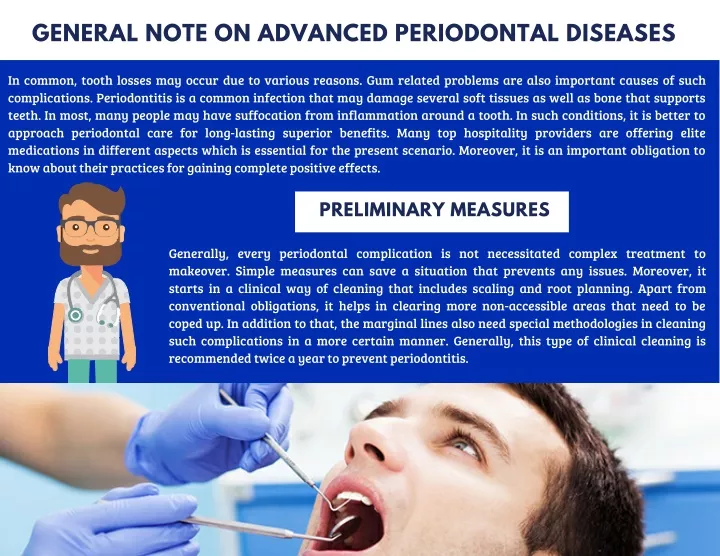 general note on advanced periodontal diseases