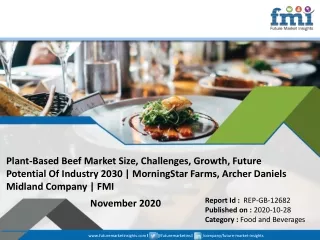 plant based beef market size challenges growth