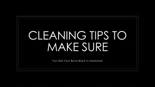 Top Vacate Cleaning Tips to Get Your Bond Back in Maylands