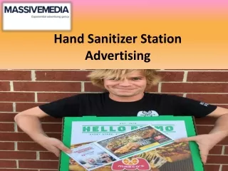 Hand Sanitizer Station Advertising