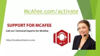 www.McAfee.com/Activate - Enter your code - Activate McAfee