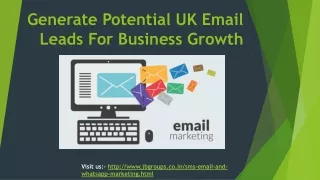 Generate Potential UK Email Leads for Business Growth