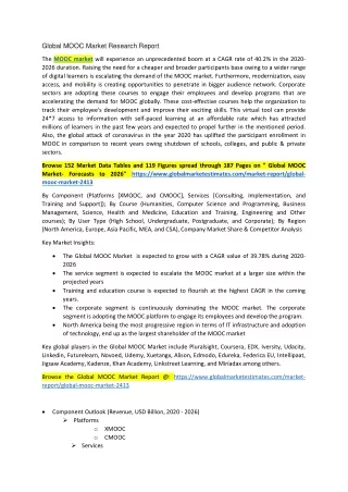 global mooc market research report