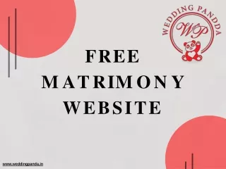 Free matrimony website