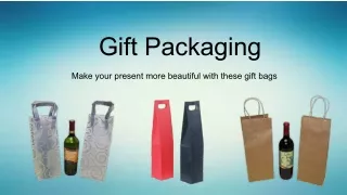 Gift Packaging - Wine Gift Bags