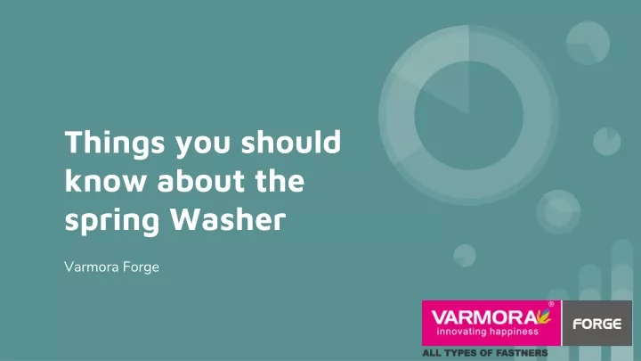 things you should know about the spring washer