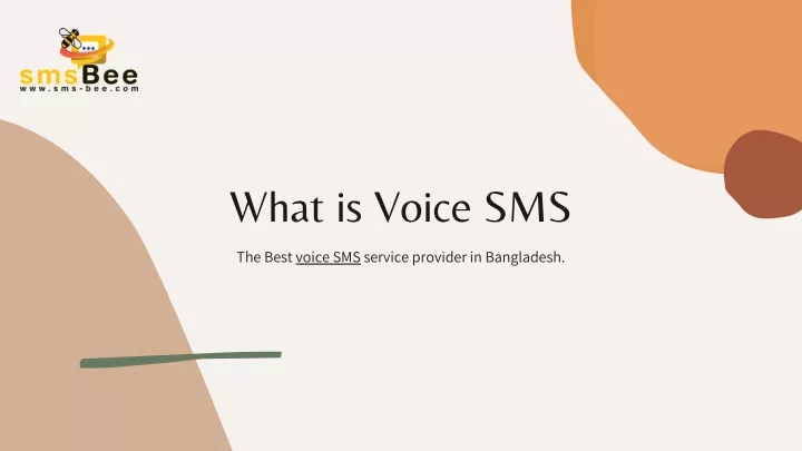 what is voice sms
