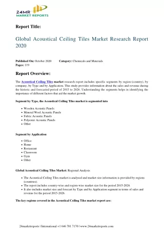 report title