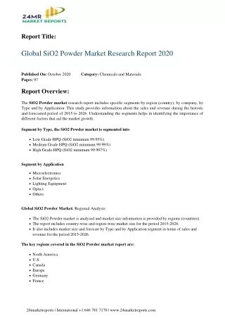 report title