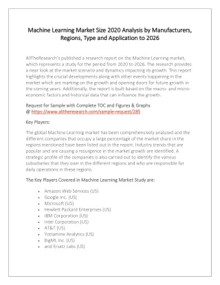 machine learning market size machine learning