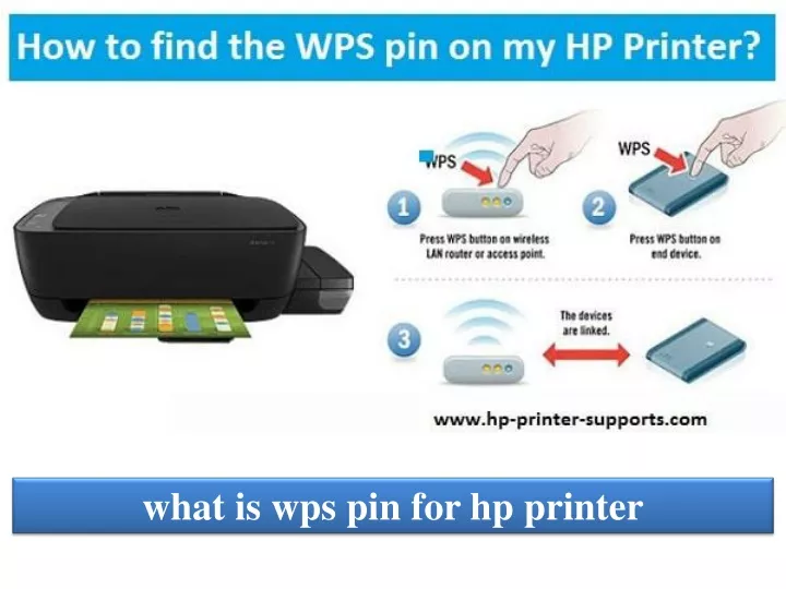 how to find the wps pin on my hp printer