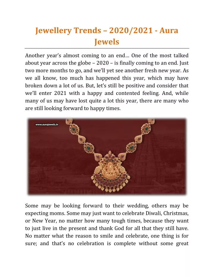 jewellery trends 2020 2021 aura jewels