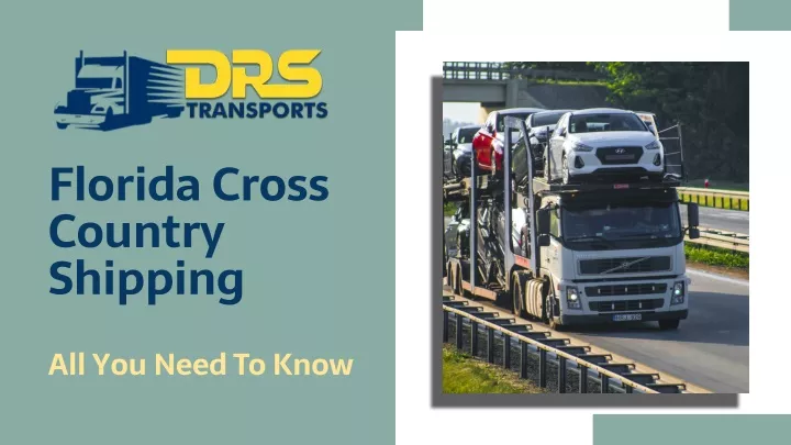 florida cross country shipping