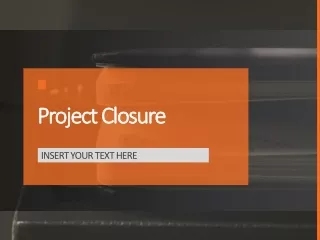 Project Closure Presentation | Project Management Template | SlideUpLift