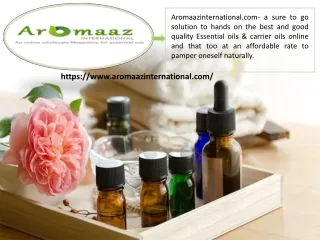 One of Best Essential Oil Suppliers in India!!