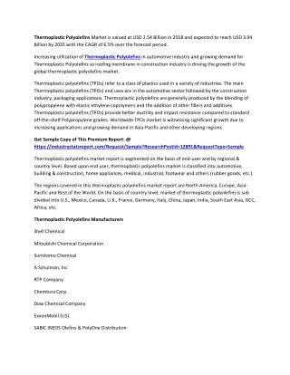 thermoplastic polyolefins market is valued