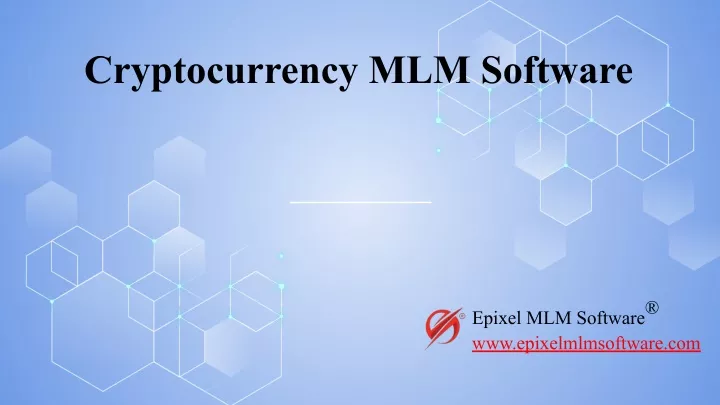 cryptocurrency mlm software