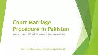 Best Advice on Court Marriage in Lahore Pakistan in 2020