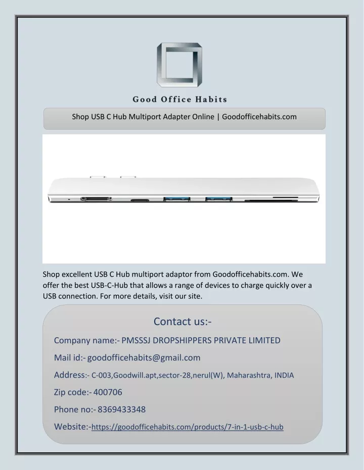 shop usb c hub multiport adapter online
