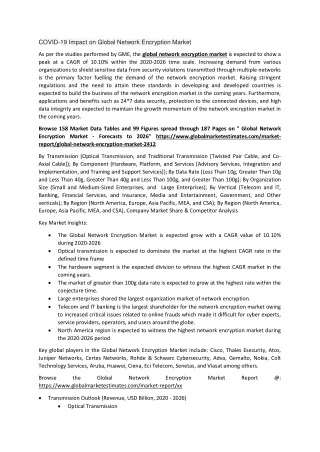 covid 19 impact on global network encryption