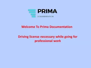 Driving license necessary while going for professional work