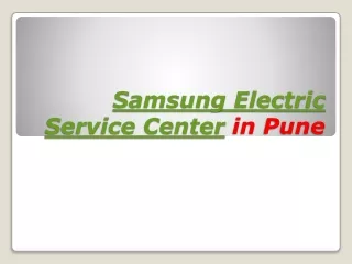 Samsung Electric Service Center in Pune