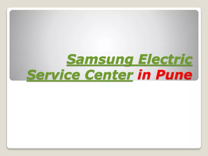 samsung electric service center in pune