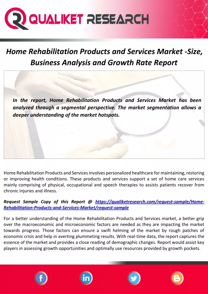 home rehabilitation products and services market