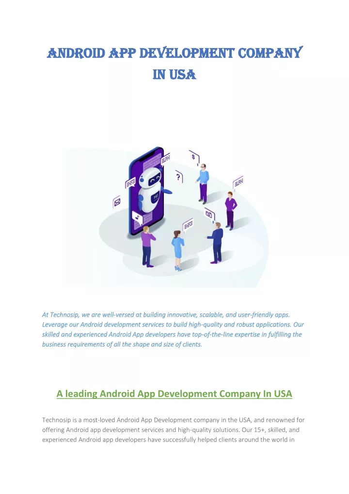 android app development company android