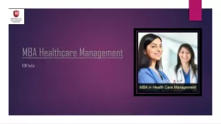 mba healthcare management