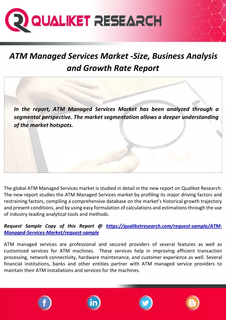 atm managed services market size business