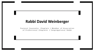 rabbi david weinberger