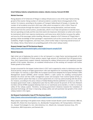smart railway industry comprehensive analysis