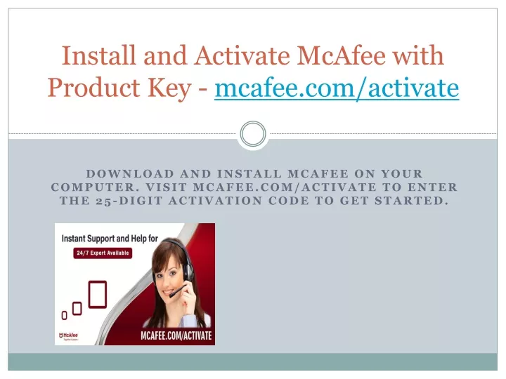 install and activate mcafee with product key mcafee com activate