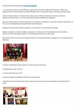 el coronel de la milicia bolivariana francisco