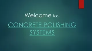 welcome to concrete polishing systems