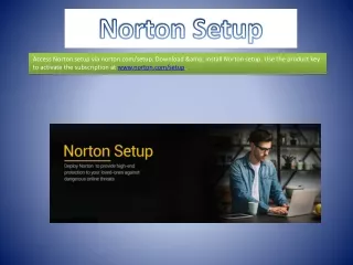 Enter Product key - Install Norton Setup at Norton.com/setup