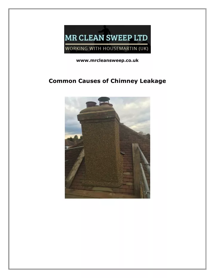 www mrcleansweep co uk common causes of chimney